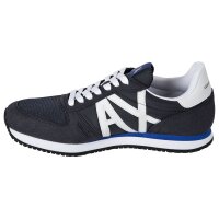 A|X ARMANI EXCHANGE Mens Sneaker Low - Laced Shoe, Retro, Logo, 41-46 Navy EU 45 (UK 11)