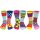 United Oddsocks Damen Socken, 6 Socken Pack - Strumpf, Mottomotive PolkaFace 37-42
