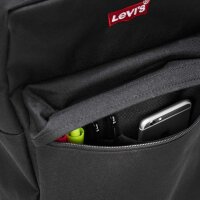 Levis Unisex Rucksack - L Pack Standard Issue, Levis Logo, 40,5x26,5x13 cm (HxBxT), unifarben Schwarz