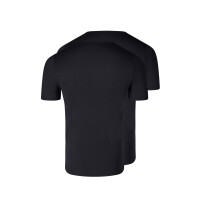 SKINY Herren T-Shirt, 2er Pack - Unterhemd, Halbarm, Crew Neck, Rundhals, Cotton Schwarz 2XL