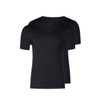 SKINY mens T-shirt, pack of 2 - vest, half sleeve, V-neck, cotton