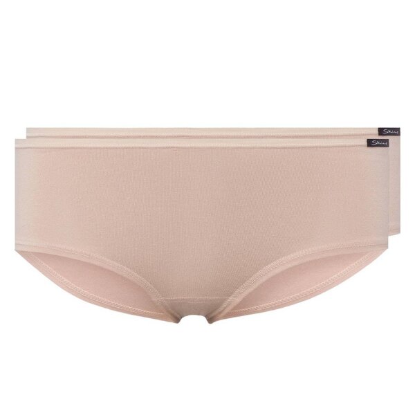 SKINY Damen Panty, 2er Pack - Slip, Pants, Cotton Stretch, Basic Beige XL