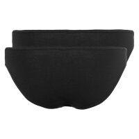SKINY Damen Rio Slip, 2er Pack - Bikini Briefs, Cotton Stretch, Basic Schwarz S