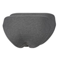 SKINY Ladies Rio Brief, pack of 2 - Bikini Briefs, Cotton Stretch, Basic Grey S (Small)