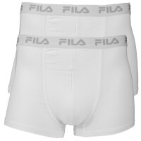 FILA Herren Boxer Shorts 2er Pack - Logobund, Urban, Cotton Stretch, einfarbig