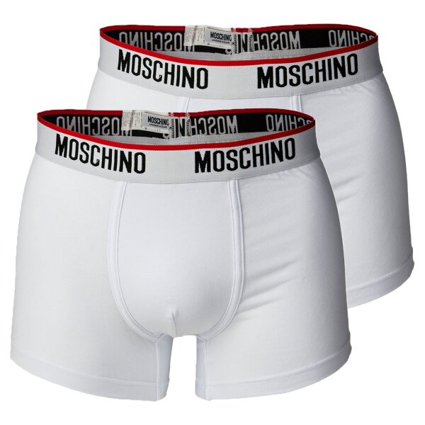 MOSCHINO Herren Shorts 2er Pack - Pants, Unterhose, Cotton Stretch, uni