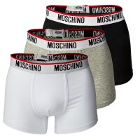 MOSCHINO Herren Shorts 3er Pack - Pants, Unterhose, Cotton Stretch, uni