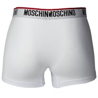 MOSCHINO Mens Shorts 3-Pack - Pants, Underpants, Cotton Stretch, uni White 2XL (2X-Large)