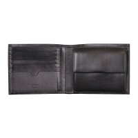 JOOP! Mens Wallet - Pero Ninos Billfold H10, genuine Leather, 9,5x12x2cm (HxWxD) Black