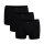 Götzburg Mens Pants 3-Pack - Single Jersey, Underwear Set, Cotton Stretch Black L (Large)