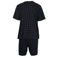 GÖTZBURG Mens Pyjamas Set - short, V-Neck, patterned  Blue 4XL (XXXX-Large)