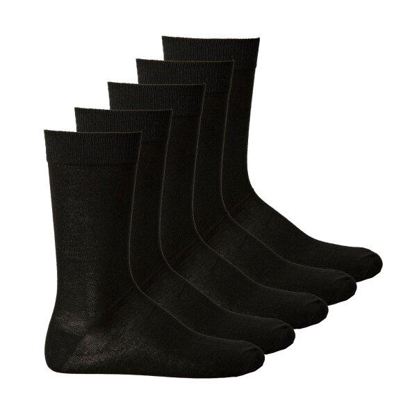 BJÖRN BORG Unisex Socks, 5-pack - ankle socks, Essential Black 41-45 (UK 7-11)