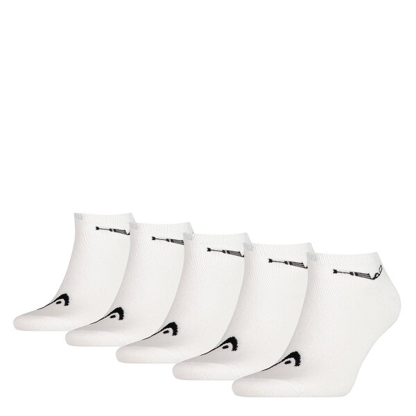 HEAD Sneaker Socks - short Socks, unicoloured White 35-38 (UK 2.5-5)