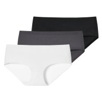 SCHIESSER Damen Panty, 3er Pack - Invisible Cotton, Nahtlos, Vorteilspack