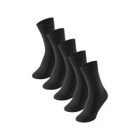 SCHIESSER Mens Socks - Bluebird, 5-Pack, Cotton Mix Black...