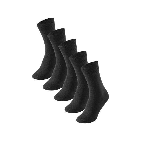 SCHIESSER Mens Socks - Bluebird, 5-Pack, Cotton Mix Black 43-46 (UK 8.5-11.5)