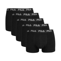 FILA Herren Boxer Shorts, 5er Pack - Logobund, Urban, Cotton Stretch, einfarbig