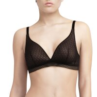 Passionata Ladies Bra - MANHATTAN, T-Shirt Bra, without underwire, Soft Cups, Tulle Black S (Small)