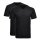 RAGMAN Mens T-Shirt - 1/2 sleeve, undershirt, V-Neck Black S (Small)