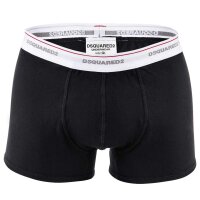 DSQUARED2 Herren Boxershorts - Pants, Cotton Stretch Trunk, 3-Pack Schwarz L