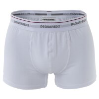 DSQUARED2 Herren Boxershorts - Pants, Cotton Stretch Trunk, 3-Pack Weiß S