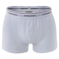 DSQUARED2 Herren Boxershorts - Pants, Cotton Stretch Trunk, 3-Pack Weiß L