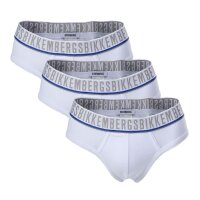 BIKKEMBERGS Herren Slips, 3er Pack - TRIPACK BRIEF, Stretch Cotton, Logo, uni