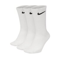 NIKE Unisex 3-Pack Sports Socks - Everyday, Cotton...