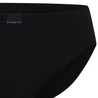 bugatti Herren Slips, 2er Pack - FLEXCITY, Sport-Slip, Briefs, Stretch Cotton Schwarz 2XL