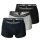 EMPORIO ARMANI Men Boxer Shorts Pack of 3 - Mens Knit Trunk, Pure Cotton, uni  S 3er Pack (1x3P)