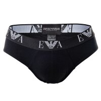 EMPORIO ARMANI Herren Slips Vorteilspack - Briefs, Unterwäsche, Stretch Cotton schwarz S  3er Pack (1x3P)