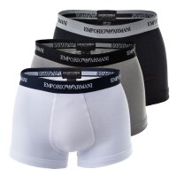 EMPORIO ARMANI Herren Boxershorts -  Cotton Stretch Trunk, 3er Pack