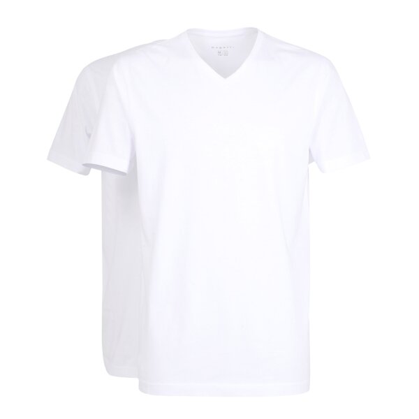 bugatti mens t-shirt, pack of 2 - vest, V-neck, slim fit, cotton jersey
