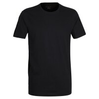 bugatti Herren T-Shirt, 2er Pack - Unterhemd, Crew Neck, Rundhals, Slim fit Schwarz 2XL