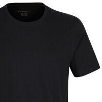 bugatti Herren T-Shirt, 2er Pack - Unterhemd, Crew Neck, Rundhals, Slim fit Schwarz 2XL