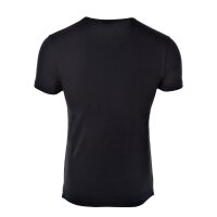 EMPORIO ARMANI Herren T-Shirt - Rundhals, Halbarm, Stretch Cotton, 2er Pack Schwarz L