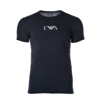 EMPORIO ARMANI Herren T-Shirt - Rundhals, Halbarm, Stretch Cotton, 2er Pack Marine 2XL