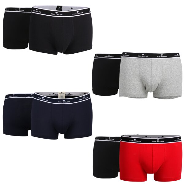 TOM TAILOR Herren Pants, Vorteilspack - Short, Single Jersey, Logobund, einfarbig