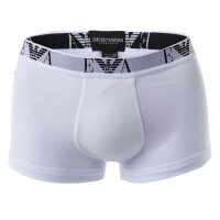 EMPORIO ARMANI Mens Shorts Pack of 2 - Trunks, Pants, Underwear, Stretch Cotton White S (Small)