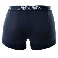 EMPORIO ARMANI Herren Shorts - Unterwäsche, Stretch Cotton Trunks, 2er Pack Marine S
