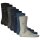 TOM TAILOR Herren Socken, 7er Pack - 7-Days Box, Geschenkbox, Streifen, kleiner Print Schwarz/Grau/Blau 39-42
