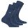 TOM TAILOR 3-Pack Womens Socks - Basic, unicoloured Blue 35-38 (UK 2,5-5)