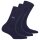 TOM TAILOR 3-Pack Womens Socks - Basic, unicoloured Navy 35-38 (UK 2,5-5)