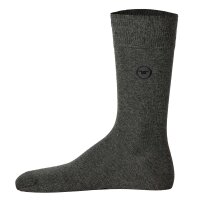 TOM TAILOR Herren Socken, 3er Pack - Basic, Baumwollmischung, einfarbig Grau 43-46