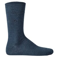 TOM TAILOR Herren Socken, 3er Pack - Basic, Baumwollmischung, einfarbig Blau 39-42