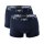 EMPORIO ARMANI Mens Shorts - Trunks, Pants, Underwear, Stretch Cotton Navy S (Small)