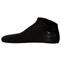 TOM TAILOR Unisex Socks, 4-Pack - Basic, Sneaker Socks, unicoloured Black 35-38