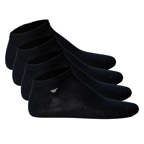 TOM TAILOR Unisex Socks, 4-Pack - Basic, Sneaker Socks, unicoloured Navy 39-42