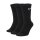 NIKE Unisex 3-Pack Sports Socks - Everyday, Cotton Lightweight Crew, unicoloured Black 34-38