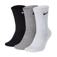 NIKE Unisex 3-Pack Sports Socks - Everyday, Cotton...